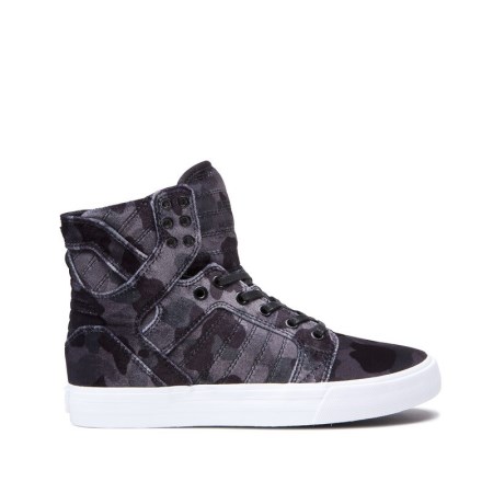 Supra Skytop Womens High Tops Shoes Camo UK 73CIS